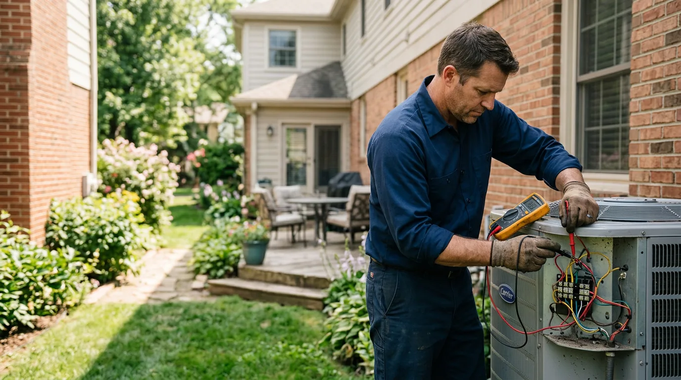 HVAC technician working near Rancocas, NJ